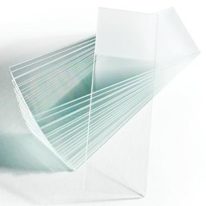 vetrino per microscopio in vetro smerigliato
