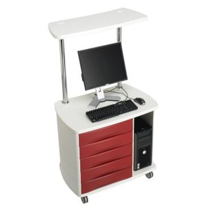 carrello informatico con cassetti