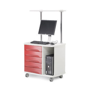carrello informatico con cassetti