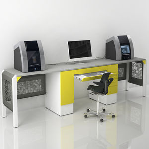 postazione di lavoro per laboratorio odontotecnico con cassetti 1