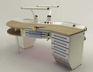 postazione di lavoro per laboratorio odontotecnico doppia 1