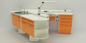postazione di lavoro per laboratorio odontotecnico