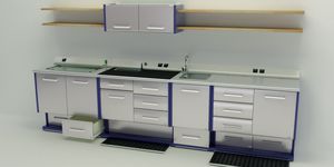 postazione di lavoro per laboratorio odontotecnico