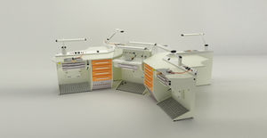 postazione di lavoro per laboratorio odontotecnico con illuminazione 1
