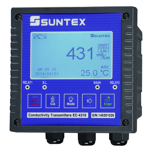 Trasmettitore di conduttività - EC-4310  - Suntex Instruments - per analisi di acque / con connessione wireless