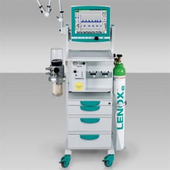 Carrello per anestesia - Extron / Knurr - 4 cassetti / con portabombola di ossigeno / modulare