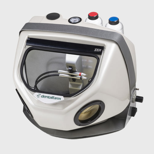 Microsabbiatrice a pedale - IDEA - Dentalfarm Srl - automatica / elettrica / 2 serbatoi