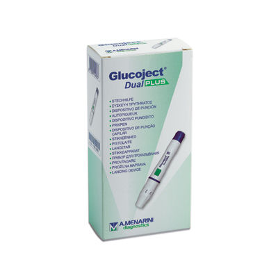 Penna pungidito da insulina - Glucoject® Dual PLUS - A. Menarini Diagnostics - del diabete / par paziente umano / a volume variabile