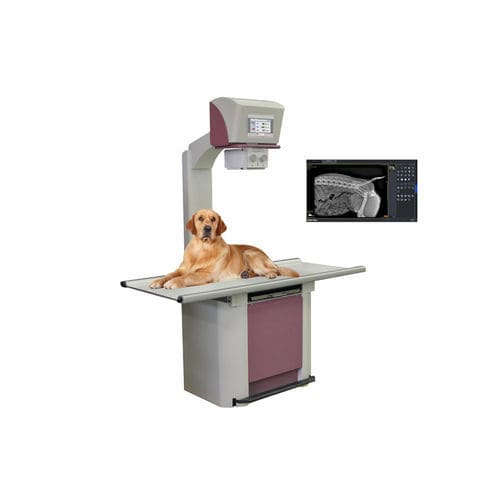 Sistema di radiografia veterinaria digitale - IDeVet Digital Veterinarian Imaging - con tavolo
