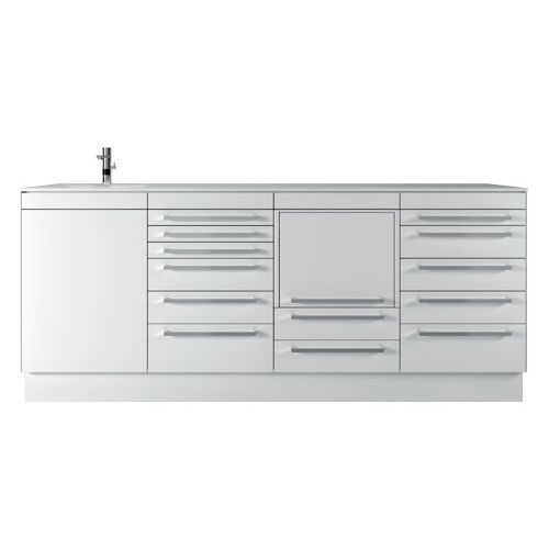 Armadio contenitore - PURAStudio - LORAN - da laboratorio / con cassetti / con lavandino