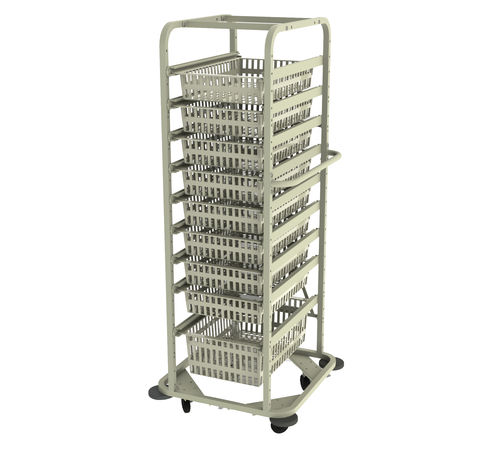 Carrello di trasporto - CRT-150-OP-1 - Pegasus Medical Concepts - con ripiano / con struttura aperta