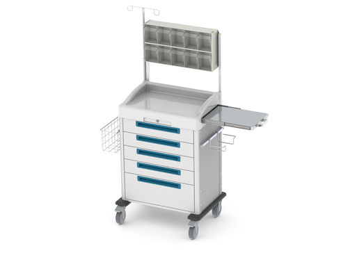 Carrello per anestesia - EcoLine - Pegasus Medical Concepts - di emergenza / con cassetti / struttura chiusa