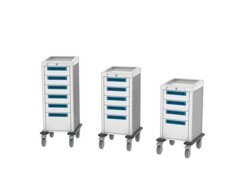 Carrello per trattamenti - Bedside Ecoline - Pegasus Medical Concepts - con cassetti