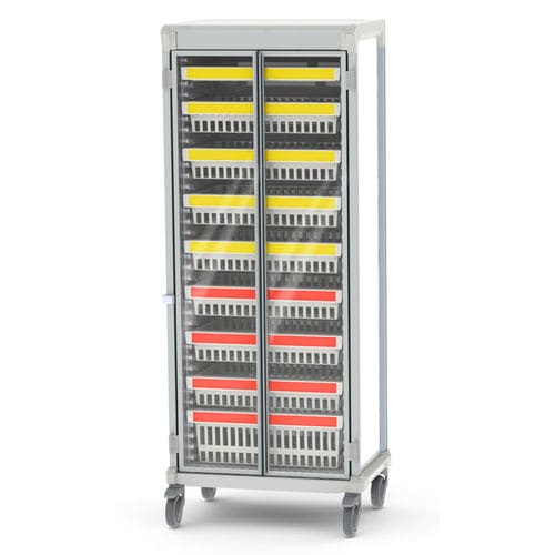 Carrello per uso generale - Pegasus Medical Concepts - di stoccaggio / in alluminio / a doppia porta
