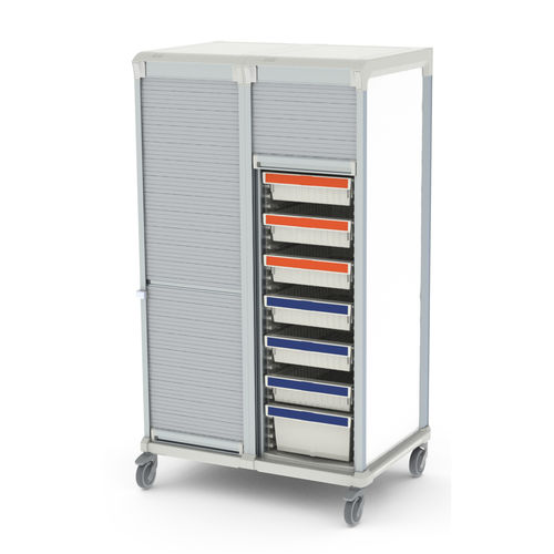 Carrello per dispositivi medici - Pegasus Medical Concepts - di stoccaggio / in alluminio / con cestello