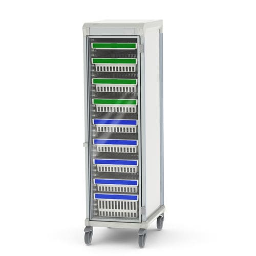 Carrello per dispositivi medici - Pegasus Medical Concepts - di stoccaggio / in alluminio / con cestello