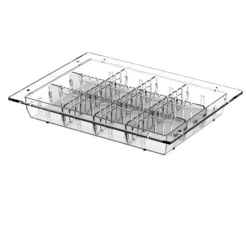 Vassoio medico - Clear Tray - 5X30X40cm - Pegasus Medical Concepts - in policarbonato / modulare