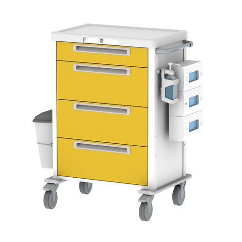 Carrello per farmaci - Ecoline  - Pegasus Medical Concepts - di isolamento / 5 cassetti / 4 cassetti