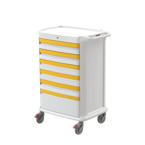 Carrello ospedaliero - POLY ISO  - Pegasus Medical Concepts - per farmaci / di isolamento / con cassetti