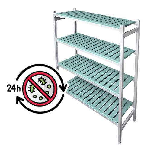 Scaffalatura 4 ripiani - Max Salus U - Pegasus Medical Concepts - per contenitori / per farmacia / con struttura aperta