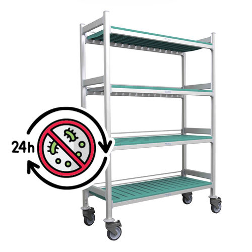 Carrello ospedaliero - Max Salus Cart - Pegasus Medical Concepts - di sterilizzazione / per materiale sterile / per uso generale