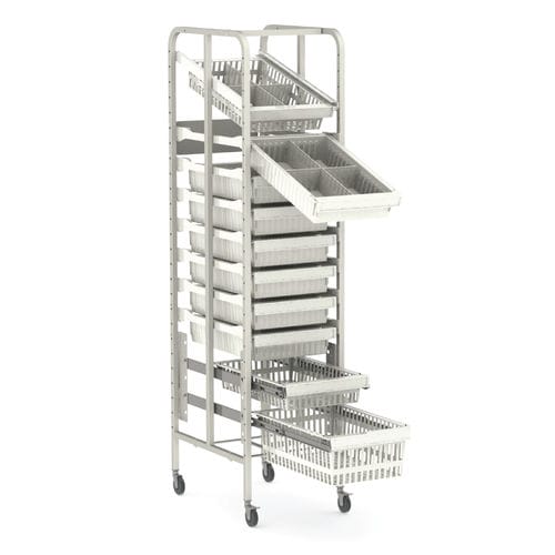 Rack di stoccaggio - Rack System U - Pegasus Medical Concepts - mobile / modulare / a cestelli