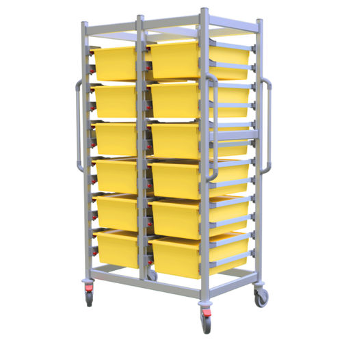 Carrello ospedaliero - SALUS UU DIRTY CSSD - Pegasus Medical Concepts - per sala operatoria / per strumenti / di trasporto