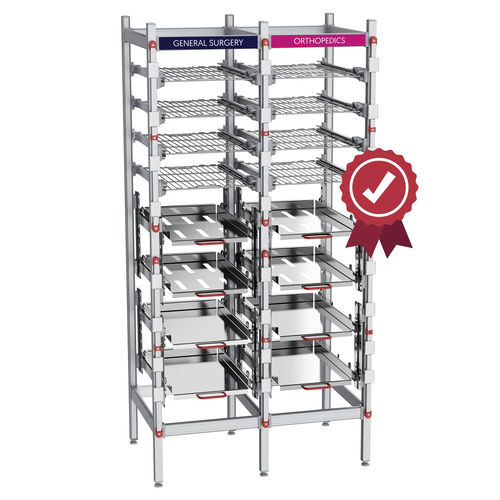 Scaffalatura modulare - SALUS CSSD  - Pegasus Medical Concepts - per contenitori / di sterilizzazione / con struttura aperta