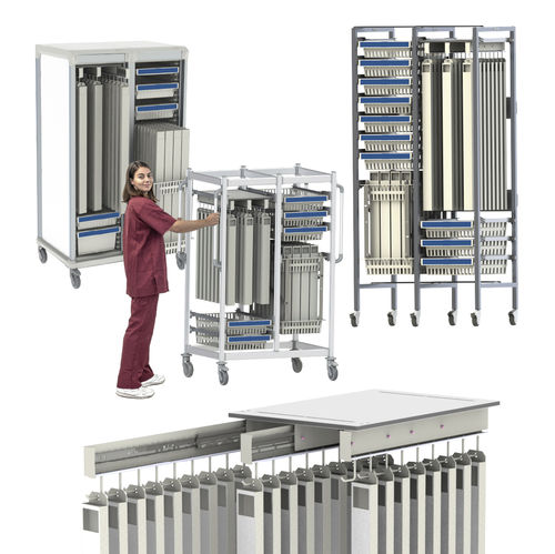 Carrello medico - Catheter Storage and Transportation - Pegasus Medical Concepts - portacateteri / di trasporto / di stoccaggio