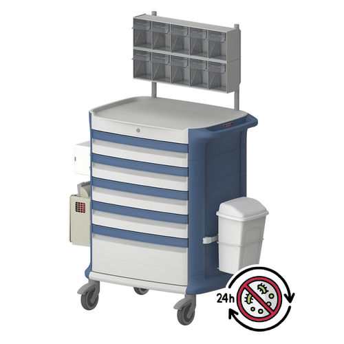 Carrello ospedaliero - POLY PRO  - Pegasus Medical Concepts - per farmaci / multifunzione / con cassetti
