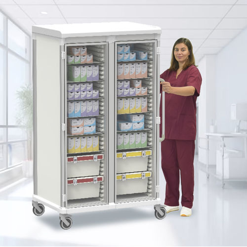 Carrello medico - Pegasus Medical Concepts - per materiale sterile / di trasporto / di stoccaggio
