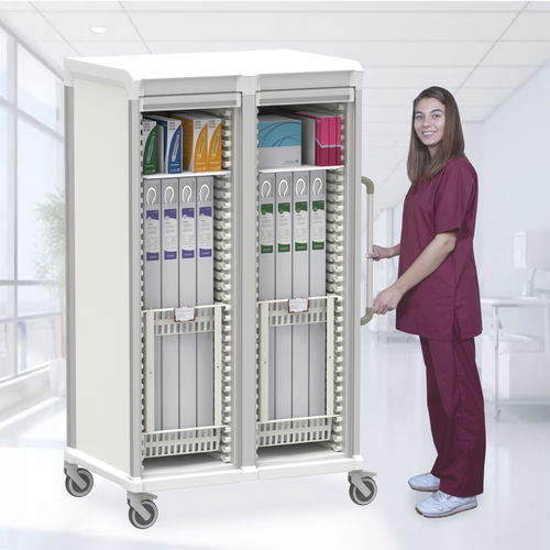 Carrello medico - Boxed Cath - Pegasus Medical Concepts - per sala operatoria / per materiale sterile / per endoscopio