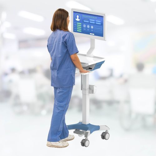 Carrello informatico medico - Arya - Pegasus Medical Concepts - per computer portatile / per tablet PC / per pannello PC