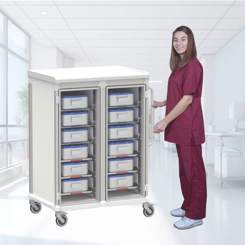 Carrello CSSD - Pegasus Medical Concepts - per materiale di sterilizzazione / ospedaliero / per strumenti