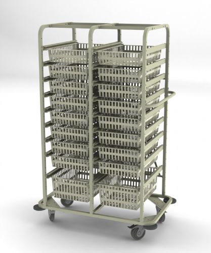 Carrello di trasporto - CRT-150-OP-2 - Pegasus Medical Concepts - con ripiano / con struttura aperta