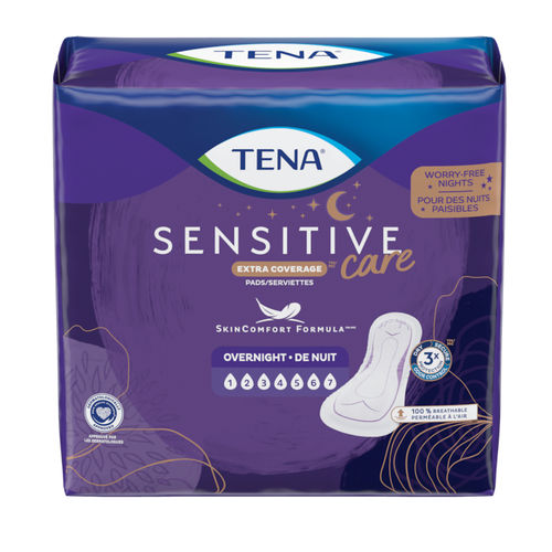 Assorbente igienico esterno per donna - Extra Coverage™ Overnight  - TENA - traspirante / scatola da 48 pezzi