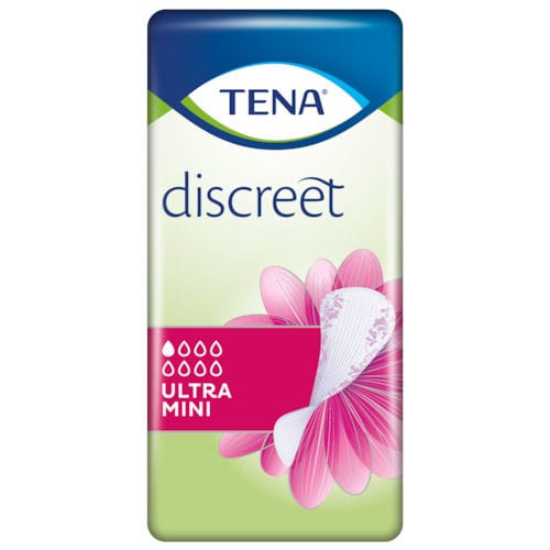 Assorbente igienico esterno per donna - Discreet Ultra Mini - TENA - scatola da 28 pezzi