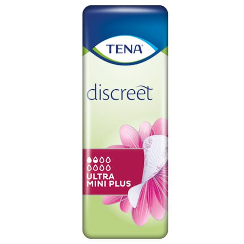 Assorbente igienico esterno per donna - Discreet Ultra Mini Plus - TENA - scatola da 24 pezzi
