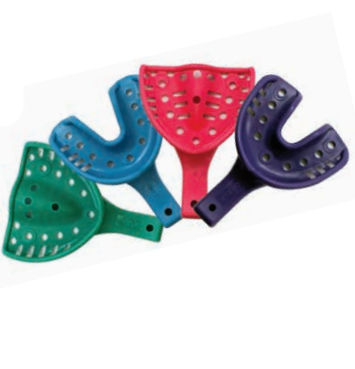Cucchiaio d'impronta dentale per protesi parziale - BRIGHT - Ormco - perforato / monouso