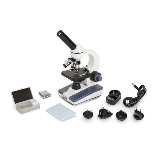 Microscopio ottico - LABS CM400C - Celestron - da laboratorio / monoculare / da banco