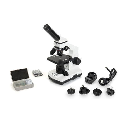 Microscopio ottico - LABS CM400 - Celestron - da laboratorio / monoculare / da banco