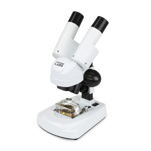Stereomicroscopio ottico - LABS S20 - Celestron - da laboratorio / binoculare / 3D