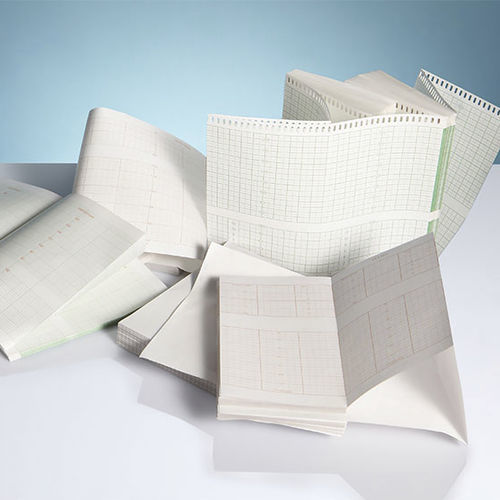 Rotolo di carta per registrazione elettrofisiologica per elettrocardiagramma (ECG) - EUROPAPER  - LUMED - in foglietti / termica