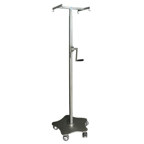 Asta portaflebo con rotelle - A67/A - Nuova BN - 4 ganci / telescopica / pieghevole