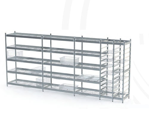 Scaffalatura modulare - Nuova BN - per contenitori / per cestelli / in acciaio inossidabile