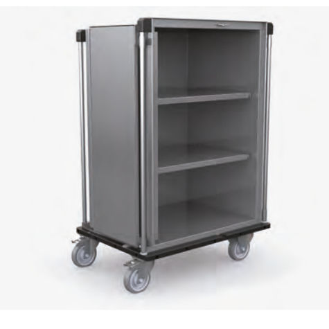 Armadio per ospedale - 204XD series - Nuova BN - con rotelle / con ripiano / in acciaio inossidabile