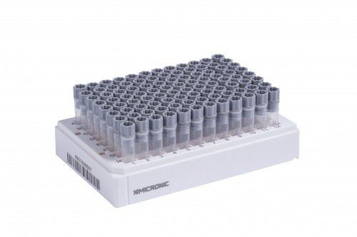 Provetta con fondo a V - MP32120, MPW52319LBC3 - MICRONIC - in polipropilene / per stoccaggio di campioni / con tappo a vite