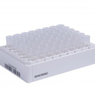 Provetta a fondo piatto - MP32200, MP52441-Z20 - MICRONIC - in polipropilene / per stoccaggio di campioni
