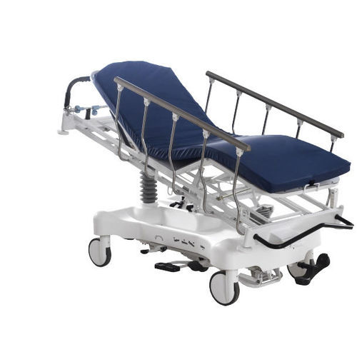 Barella con carrello passamalati - Speeco x - BiHealthcare - idraulica / ad altezza regolabile / con schienale regolabile