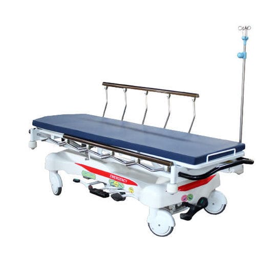 Barella con carrello di trasferimento - BIPT004E - BiHealthcare - manuale / ripieghevole / a sezione unica